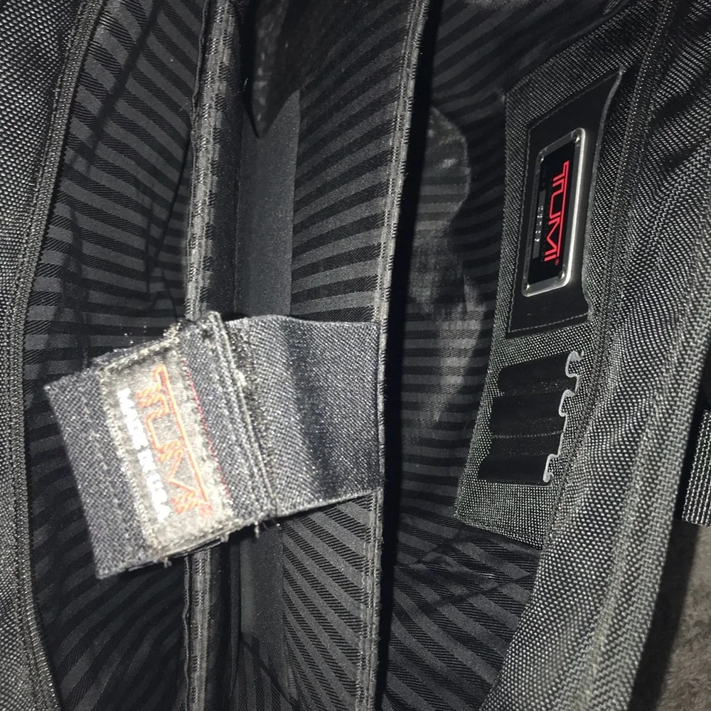 Tumi Black Nylon Laptop Briefcase with Shoulder Strap